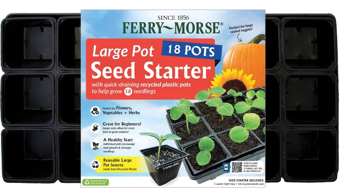 Reusable 18 Pot Seed Starting Plastic Tray