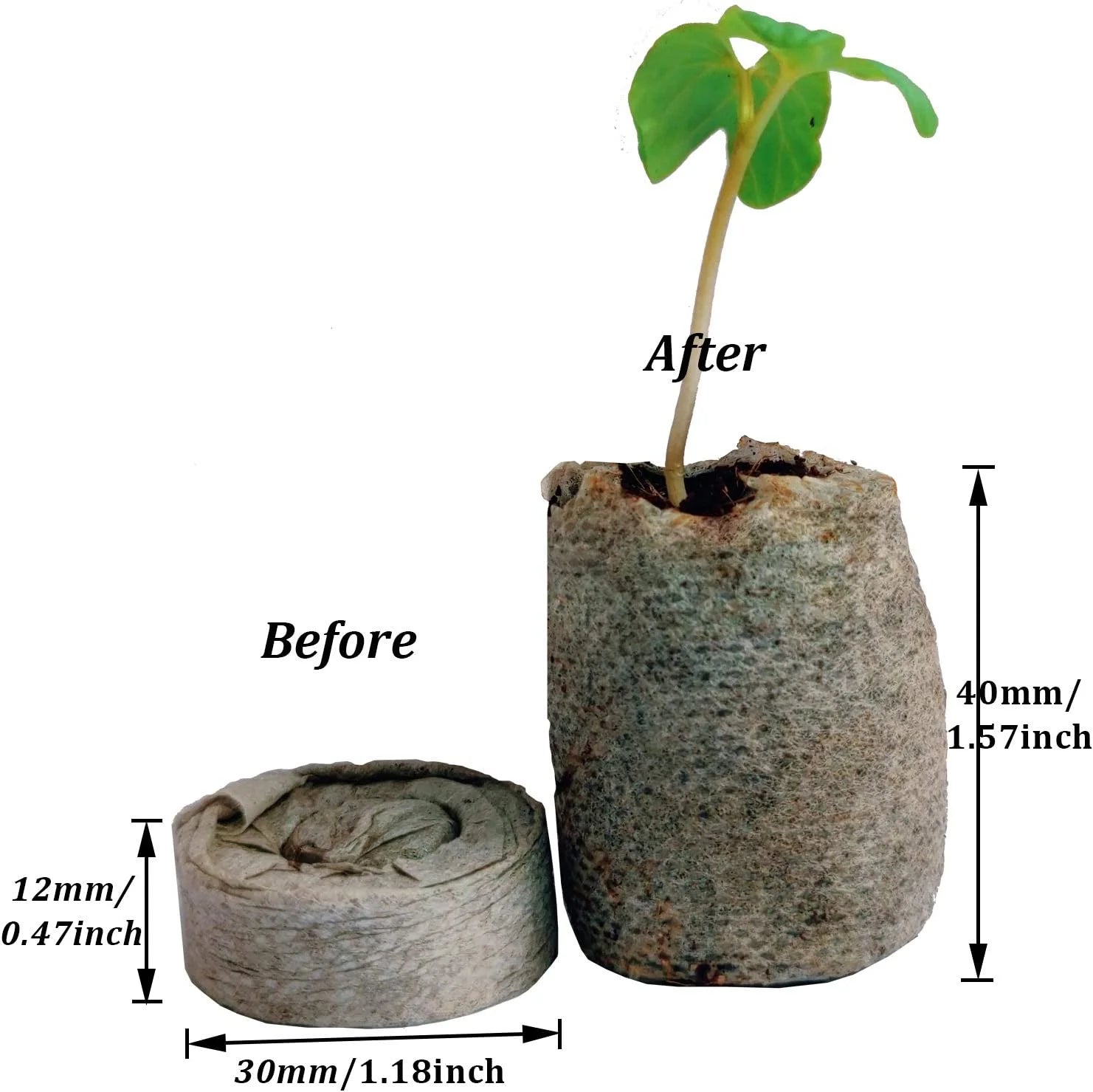 Peat Pellets Seed Starting Soil Blocks 30Mm 100 Piece