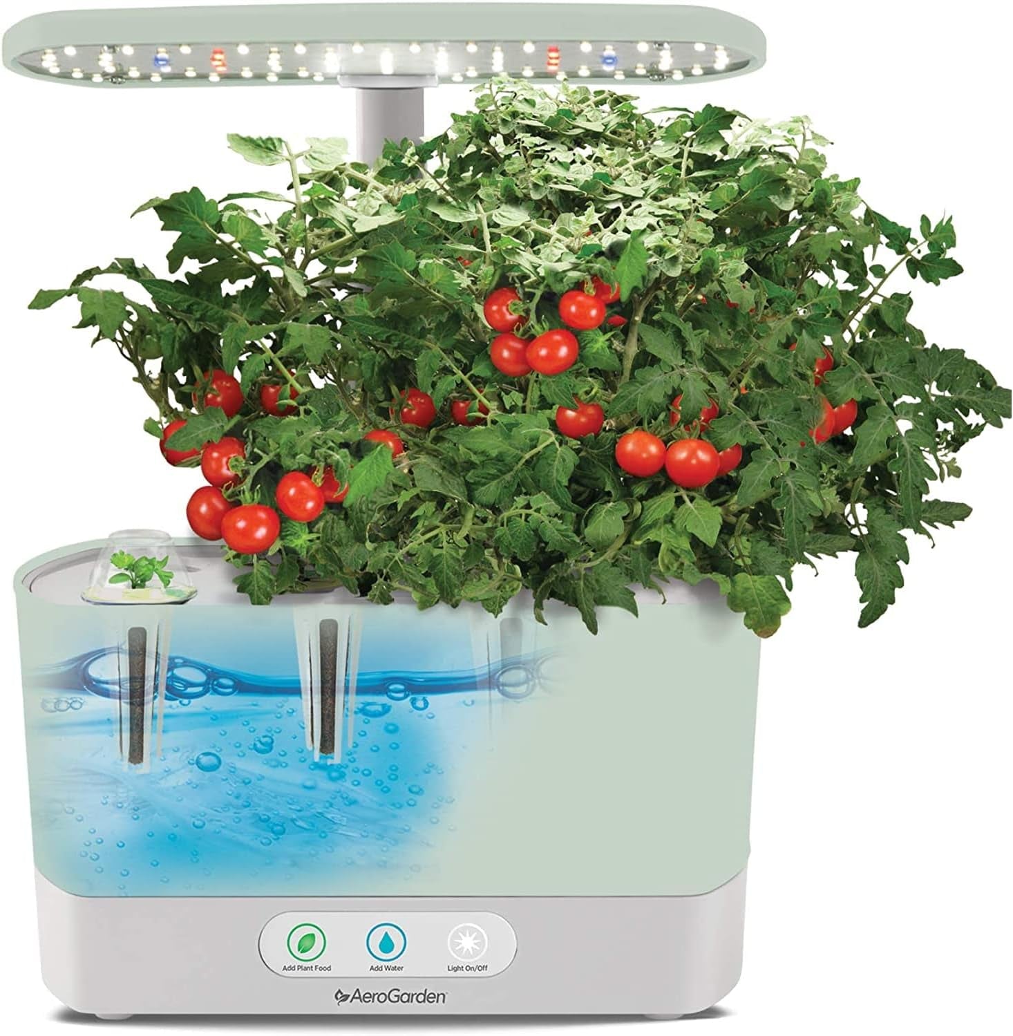 Aerogarden Harvest Indoor Garden Hydroponic System with LED Grow Light and Herb Kit, Holds up to 6 Pods, Sage