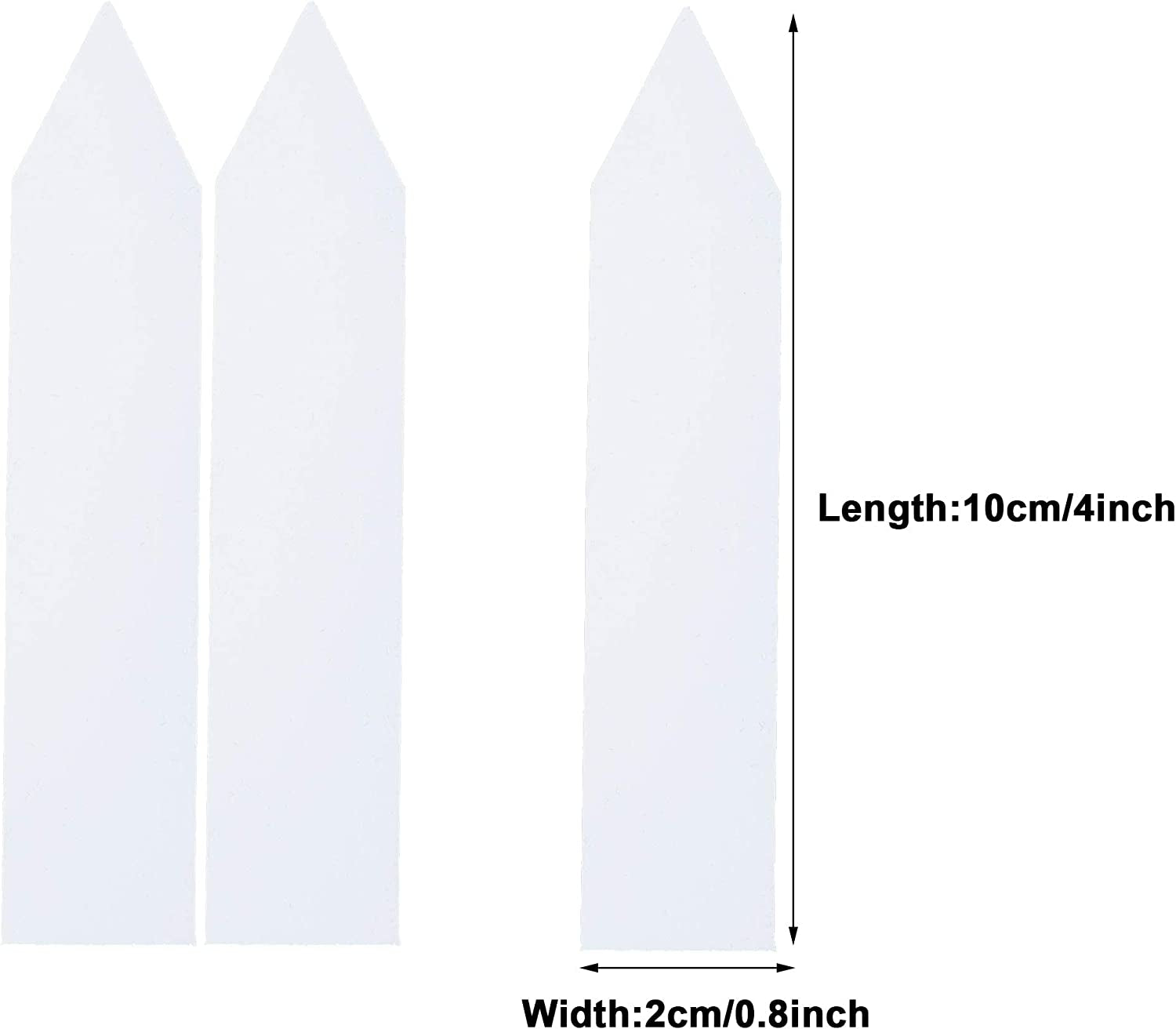 100 Pcs 4 Inch Plastic Nursery Garden Stake Tags Plant Seed Garden Labels Pot Marker White